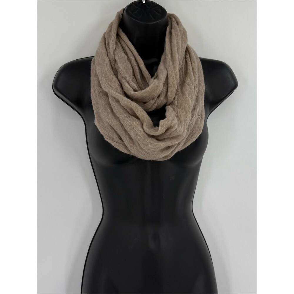 RH Restoration Hardware Cashmere Infinity Scarf in Tan | One Size